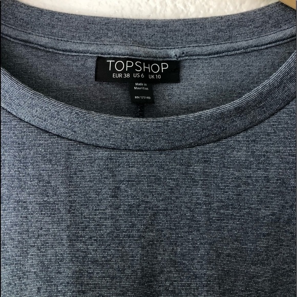 TopShop Short Sleeve Grey Dress - Picture 5 of 7